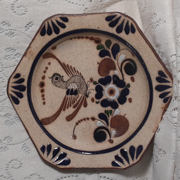 Tonala Mexican Folk Art Other - TONALA Mexican Folk Art Pottery Wall Plate / Bird Decor